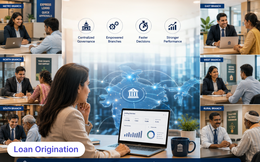 Optimal Loan Origination System Workflow for Multi-Branch Banks: Centralized Control with Local Flexibility