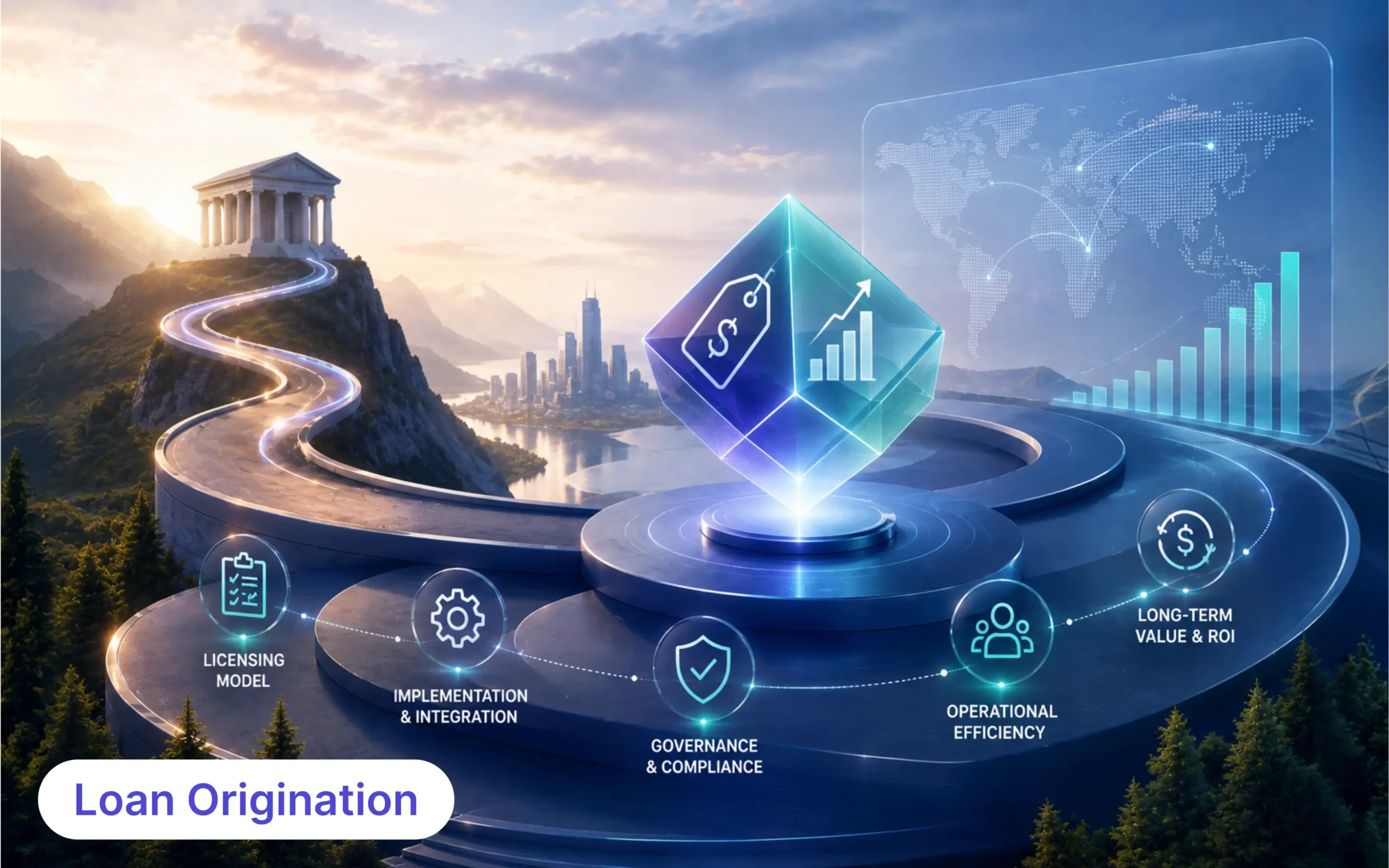 Loan Origination Software Pricing Guide 2026 Loan origination software pricing guide showing LOS licensing models, implementation costs, total cost of ownership, and ROI comparison.
