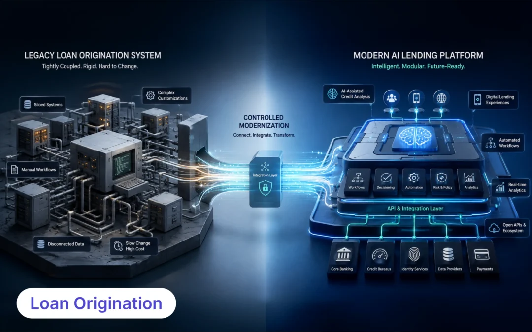 Legacy loan origination system transitioning to a modern AI lending platform